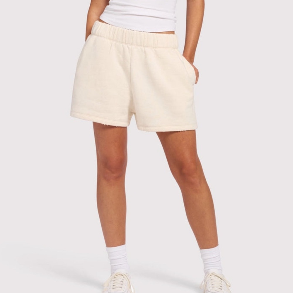 Nuuds Vintage Fleece Heather Bone Short